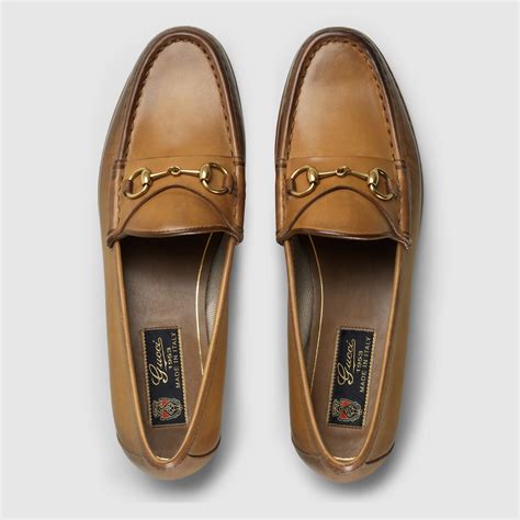 gucci women's bronze soft leather horsebit loafers|gucci horsebit loafers sale.